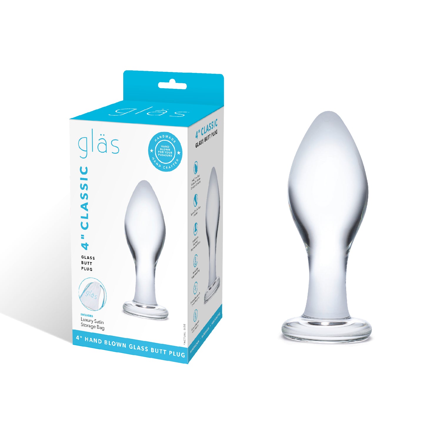 Electric EEL | GLAS 4" Classic Butt Plug