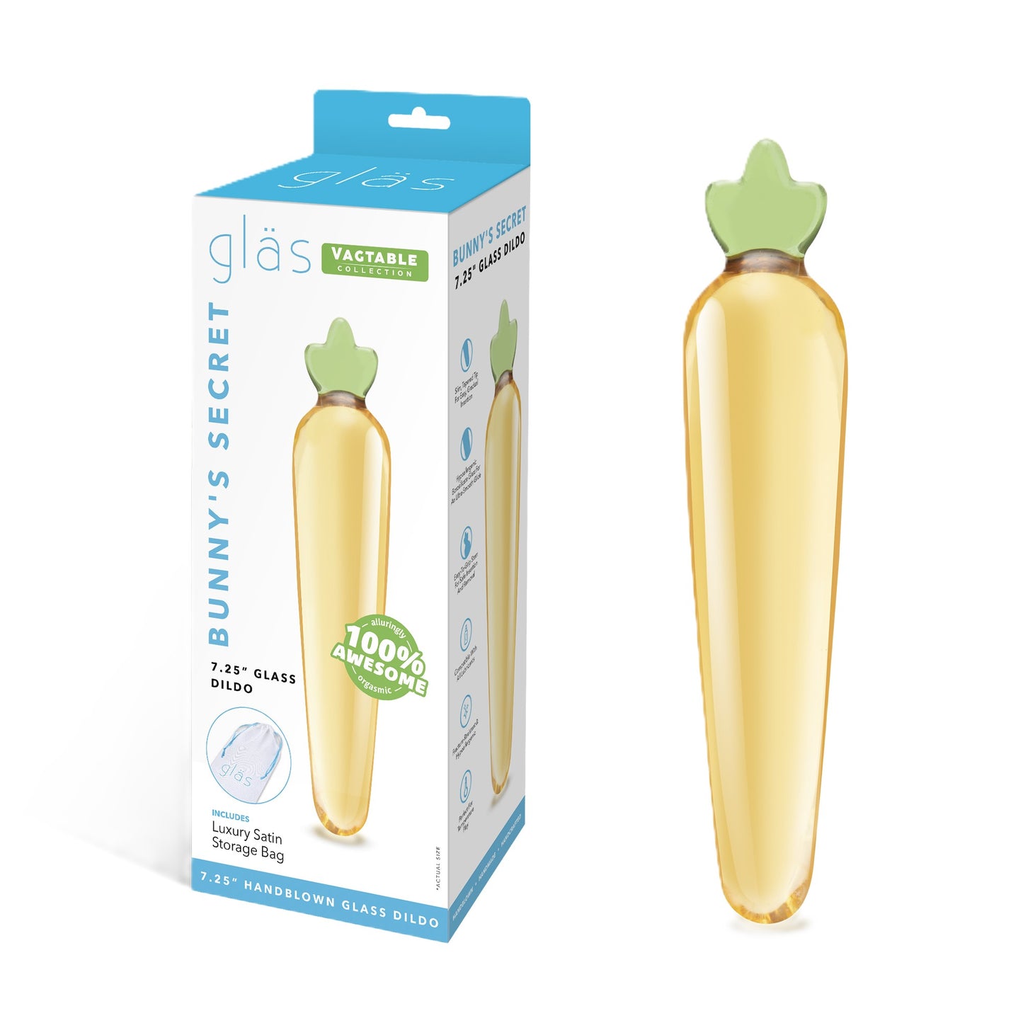 Electric EEL | GLAS Bunny's Secret 7.25" Glass Dildo