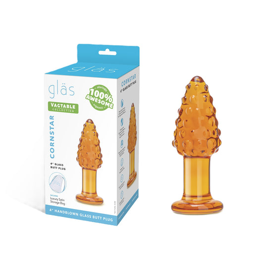 Electric EEL | GLAS Cornstar 4" Glass Butt Plug