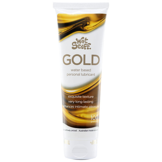 Wet Stuff Gold Water Based Personal Edible Lube Lubricant Tube 100g