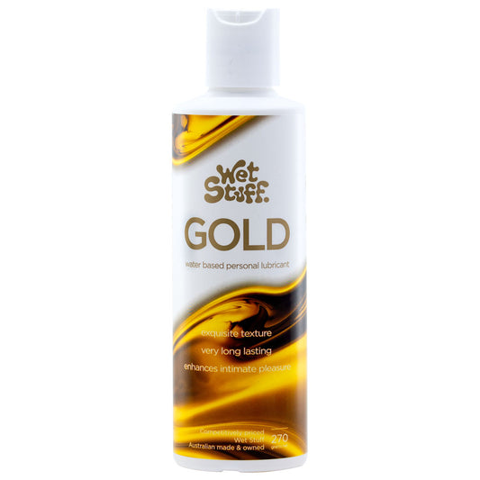 Wet Stuff Gold Water Based Personal Edible Lube Lubricant Disc Top 270g
