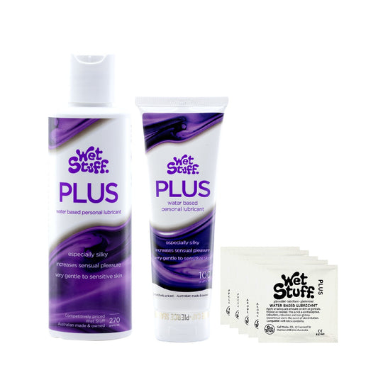 Wet Stuff Plus Water Based Edible Lube Lubricant 4g/100g/270g