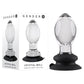 Gender X Crystal Ball - Clear Glass 13.6cm Butt Plug with Suction Base