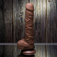Gender X 10" FLEXSKIN POSEABLE TRUE FEEL Dark Brown 29.2cm Poseable Dong Dildo