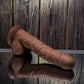 Gender X 10" FLEXSKIN POSEABLE TRUE FEEL Dark Brown 29.2cm Poseable Dong Dildo