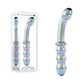 Gender X LUSTROUS GALAXY WAND - Blue/Violet Glass 18.5cm Double Ended Massager