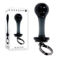 Gender X BLOW POP - Black 12.8cm Glass Plug with Ring Pull