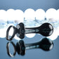 Gender X BLOW POP - Black 12.8cm Glass Plug with Ring Pull