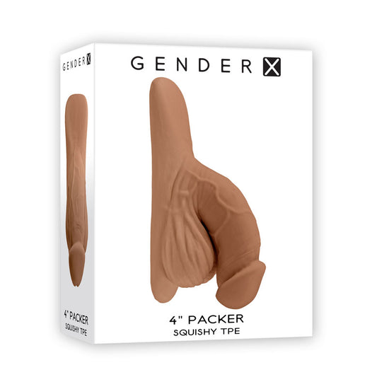 Gender X 4" PACKER - Medium Tan 10cm Packer