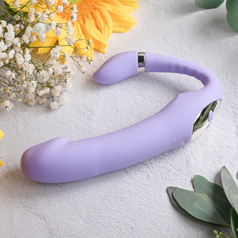 Gender X ORGASMIC ORCHID - Lilac 19cm Vibrating Strapless-Strap-On