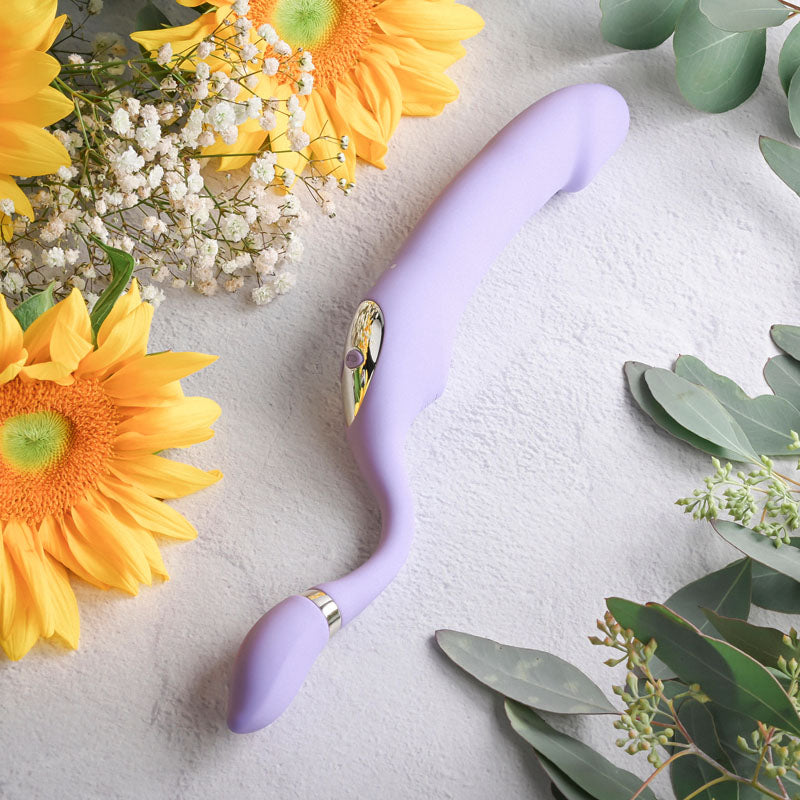 Gender X ORGASMIC ORCHID - Lilac 19cm Vibrating Strapless-Strap-On