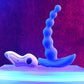Gender X BEADED PLEASURE - Blue 11.4cm Vibrating Anal Beads with Remote