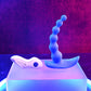 Gender X BEADED PLEASURE - Blue 11.4cm Vibrating Anal Beads with Remote