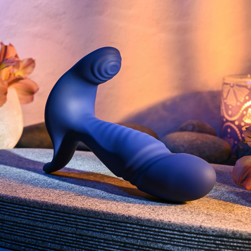 Gender X TRUE BLUE - Blue 13.5cm Thrusting Prostate Massager