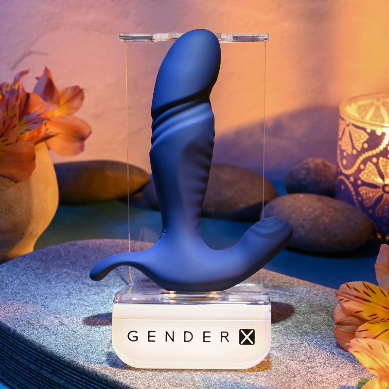 Gender X TRUE BLUE - Blue 13.5cm Thrusting Prostate Massager