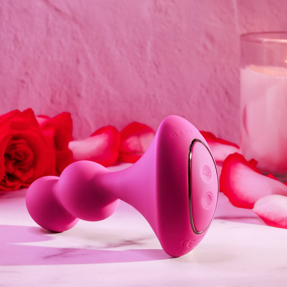 Gender X BALL GAME - Pink 13.5cm Vibrating Butt Plug