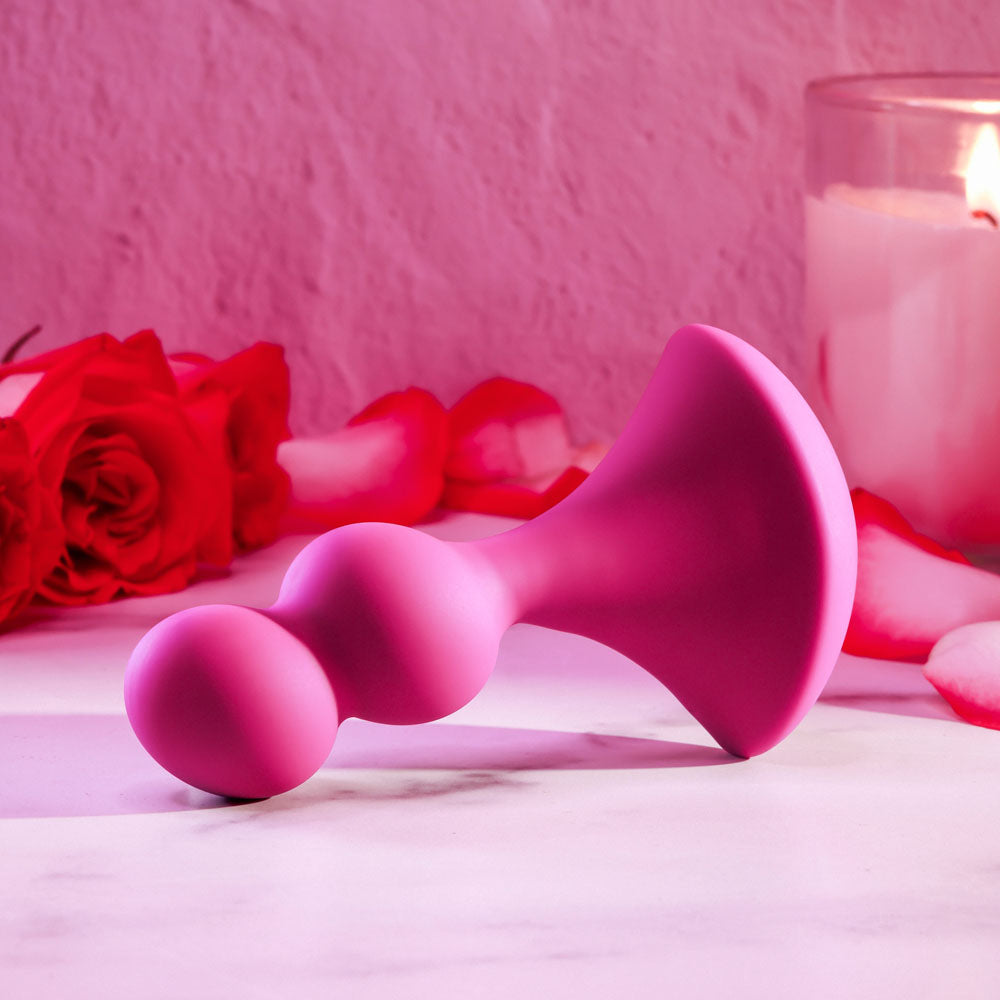 Gender X BALL GAME - Pink 13.5cm Vibrating Butt Plug