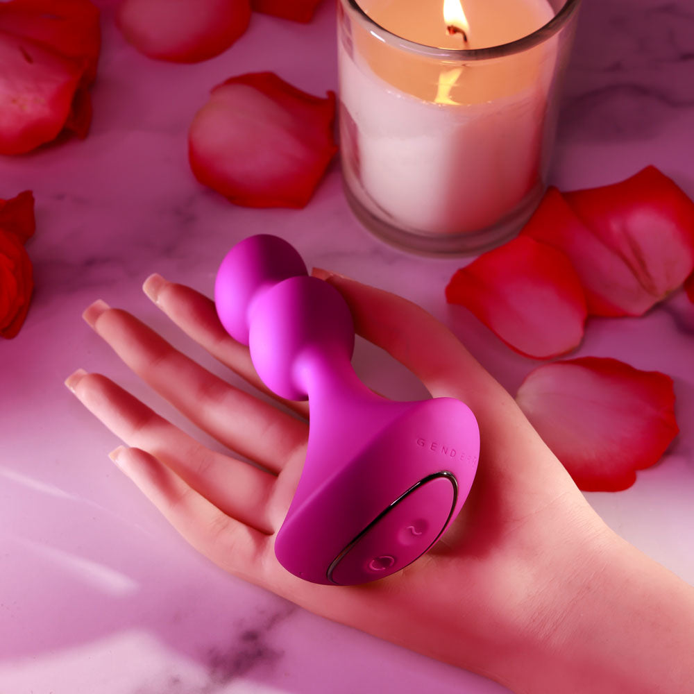 Gender X BALL GAME - Pink 13.5cm Vibrating Butt Plug