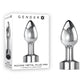 Gender X ROCKIN METAL PLUG MINI - Chrome 7.8cm Vibrating Mini Butt Plug