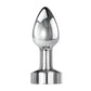 Gender X ROCKIN METAL PLUG MINI - Chrome 7.8cm Vibrating Mini Butt Plug