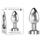 Gender X ROCKIN METAL PLUG XL - Chrome 10.5cm Vibrating XL Butt Plug