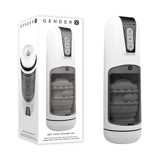 Gender X GET YOUR STROKE ON - Thrusting & Vibrating Auto Masturbator