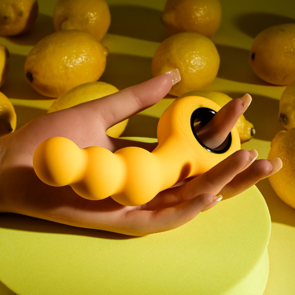 Gender X BUMBLE - Yellow 14.9cm USB Rechargeable Butt Plug