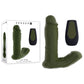Gender X THE HUNK - Green 15.2cm Thrusting Double Vibrator with Remote