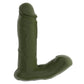 Gender X THE HUNK - Green 15.2cm Thrusting Double Vibrator with Remote