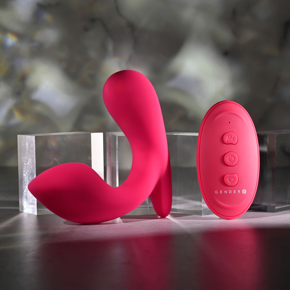 Gender X ALL ABOUT THE BASS - Pink Wearable Vibrator with Wireless Remote