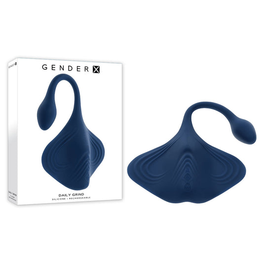 Gender X DAILY GRIND - Blue Grinding Vibrating Pad with Anal Plug