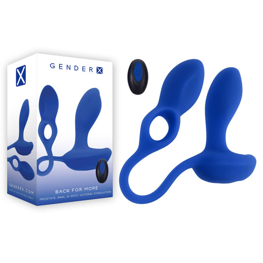 Gender X BACK FOR MORE - Prostate Anal G-Spot Clitoral Stimulator with Wireless Remote