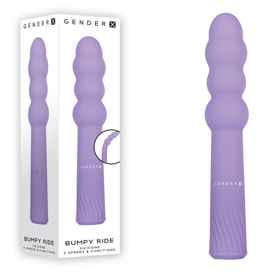 Gender X BUMPY RIDE - Purple 17.4cm Vibrator