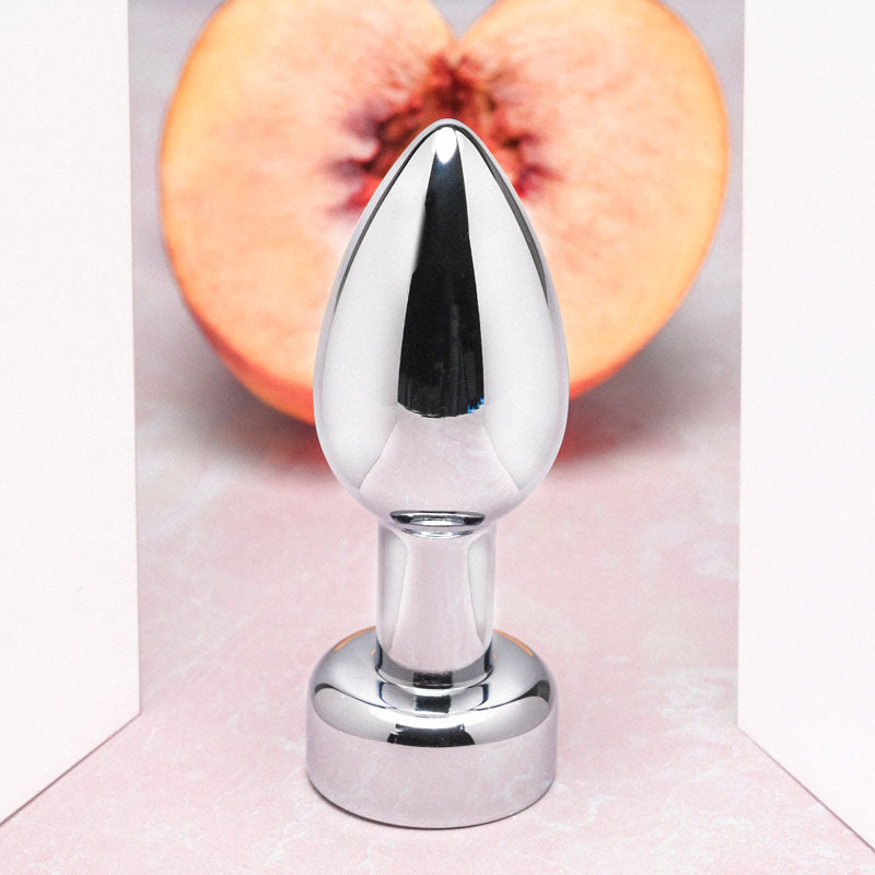 Gender X ROCKIN' METAL PLUG - Metallic 9.3cm Vibrating Butt Plug