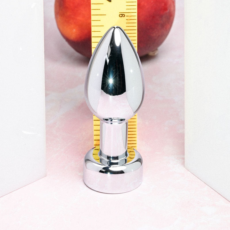 Gender X ROCKIN' METAL PLUG - Metallic 9.3cm Vibrating Butt Plug