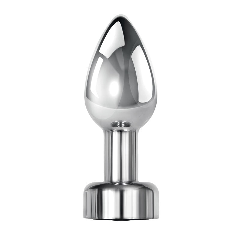 Gender X ROCKIN' METAL PLUG - Metallic 9.3cm Vibrating Butt Plug