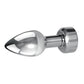 Gender X ROCKIN' METAL PLUG - Metallic 9.3cm Vibrating Butt Plug