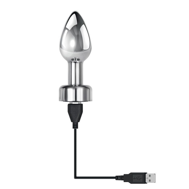 Gender X ROCKIN' METAL PLUG - Metallic 9.3cm Vibrating Butt Plug