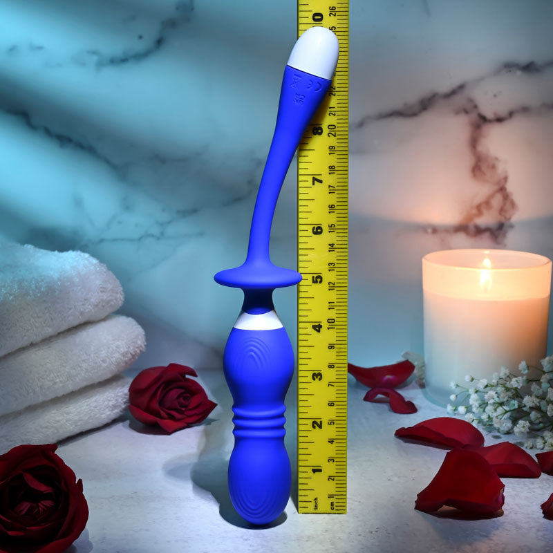 Gender X PLAY BALL - Blue 25cm Thrusting & Vibrating Orbs