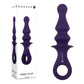 Gender X RING POP - Dark Blue 15.2cm Vibrating Anal Plug