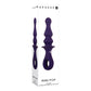 Gender X RING POP - Dark Blue 15.2cm Vibrating Anal Plug