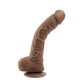 Gender X 10" FLEXSKIN POSEABLE TRUE FEEL Dark Brown 29.2cm Poseable Dong Dildo