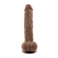 Gender X 10" FLEXSKIN POSEABLE TRUE FEEL Dark Brown 29.2cm Poseable Dong Dildo