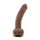 Gender X 10" FLEXSKIN POSEABLE TRUE FEEL Dark Brown 29.2cm Poseable Dong Dildo