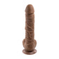 Gender X 10" FLEXSKIN POSEABLE TRUE FEEL Dark Brown 29.2cm Poseable Dong Dildo