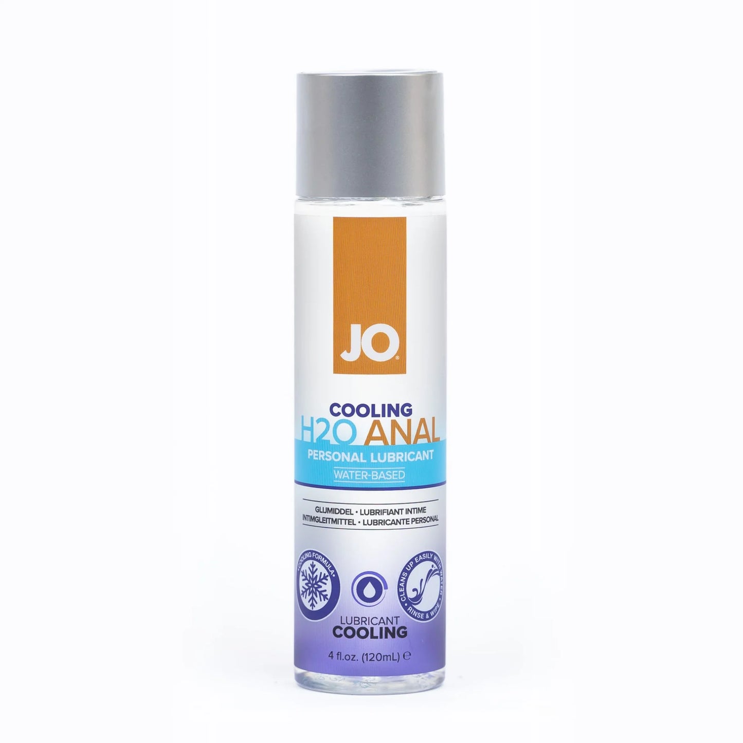 JO H2O Anal Cooling Water Based Lubricant 4oz/120ml