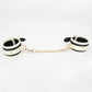 Love In Leather Black & Glow In The Dark Wrist Restraints