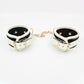 Love In Leather Black & Glow In The Dark Wrist Restraints