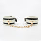Love In Leather Black & Glow In The Dark Wrist Restraints