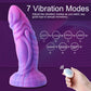 HiSmith - The Dream Sky Monster Series 8" Curved Giant Suction Vibrating Dildo